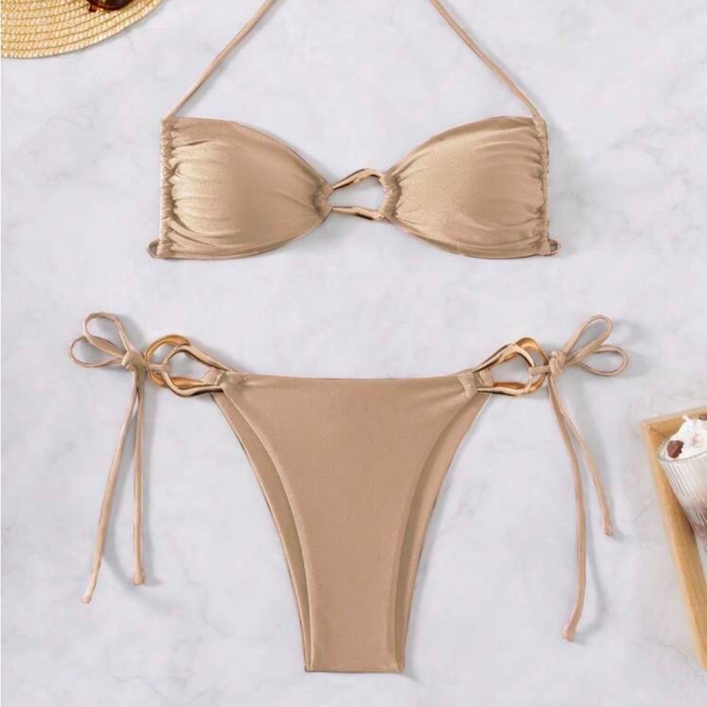 Elegant Tan Bikini Set